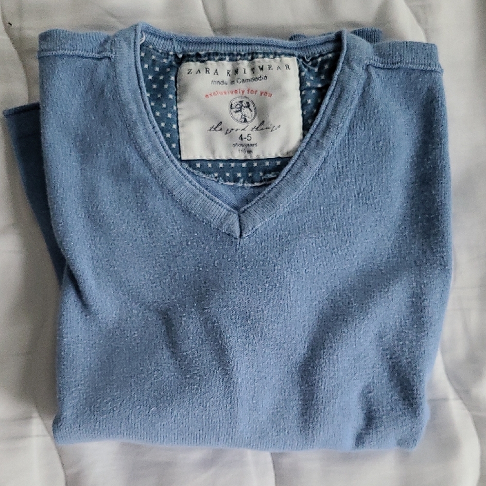 Zara Kid's Blue Sweater